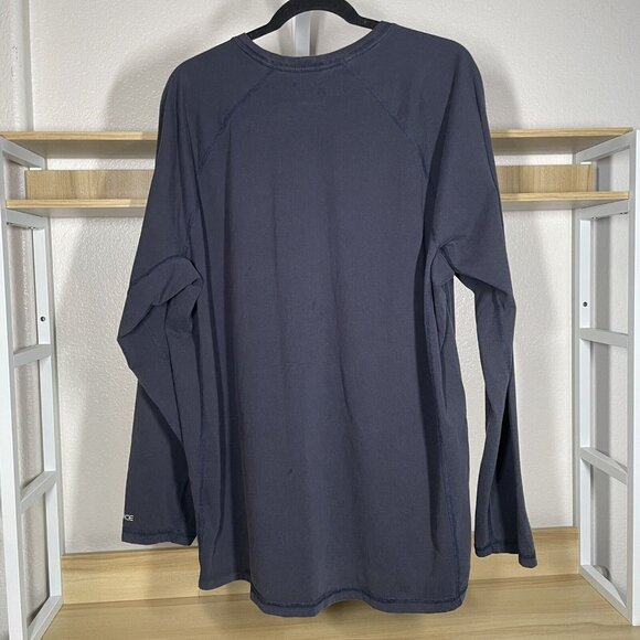 CARHARTT Force Long Sleeve Pocket T Shirt Relaxed Fit TK4617-M Navy Size XL - Picture 2 of 9